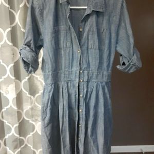 Old Navy Blue Denim Dress, Size 10, $15 OBO